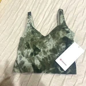 Lululemon, green tie dye, Sz 2 Align tank